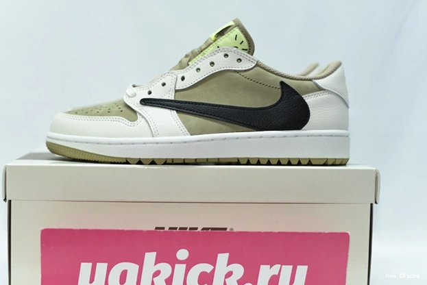 Bright Low Retro 1 Olive 81 Scott FZ3124-200 Golf Travis Neutral Jordan 1013